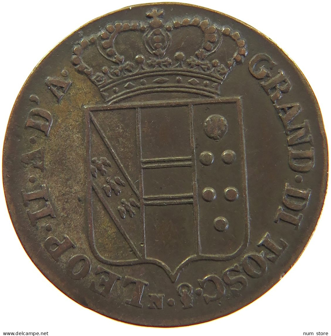ITALY STATES TUSCANY 3 QUATTRINI 1832 Leopoldo II Di Lorena (1824-1859) #t016 0365 - Toscane
