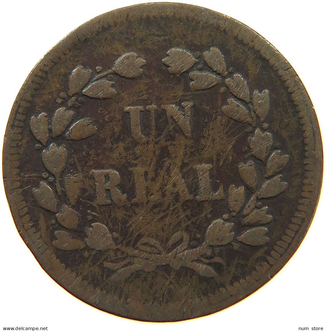 ITALY STATES TOKEN REAL  TOKEN UN REAL FONDA DE ROMA #t114 0245 - Other & Unclassified