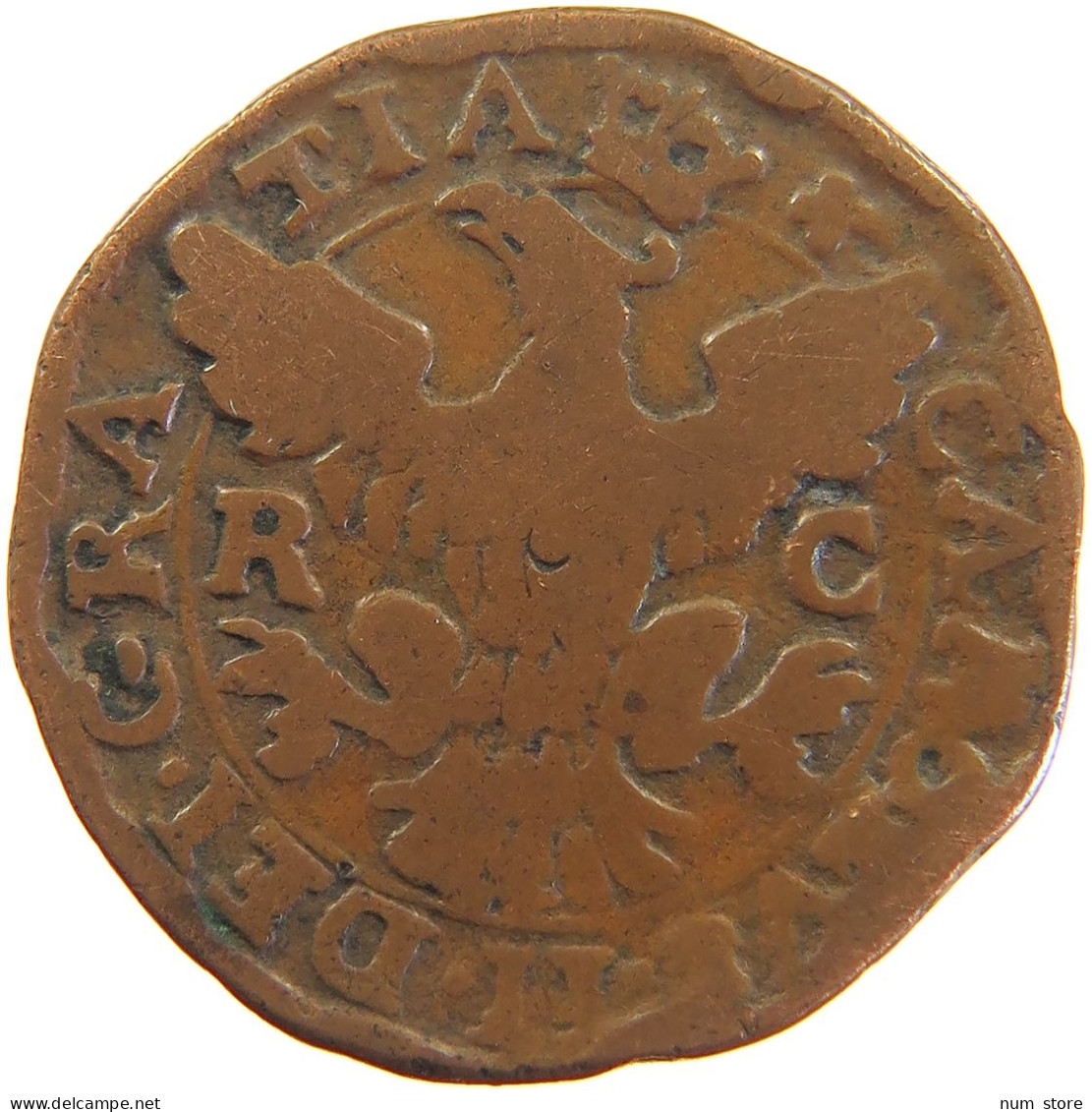 ITALY STATES SICILY GRANO 1700 Carlos II., 1665-1700 #t016 0445 - Sicilië