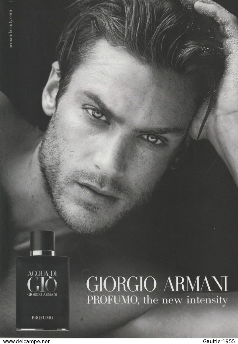 Publicité Papier - Advertising Paper - Armani - Advertisings (gazettes)