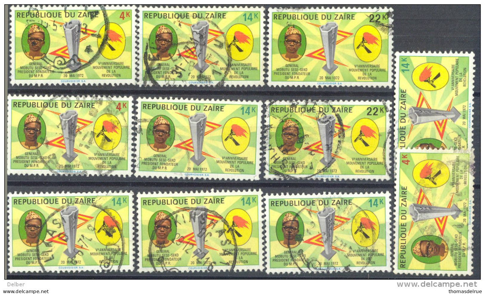 _4Zw-377:  Restje Van 11 Zegels:  Waarvan: 2x N° 803/5...om Verder Uit Te Zoeken... - Used Stamps