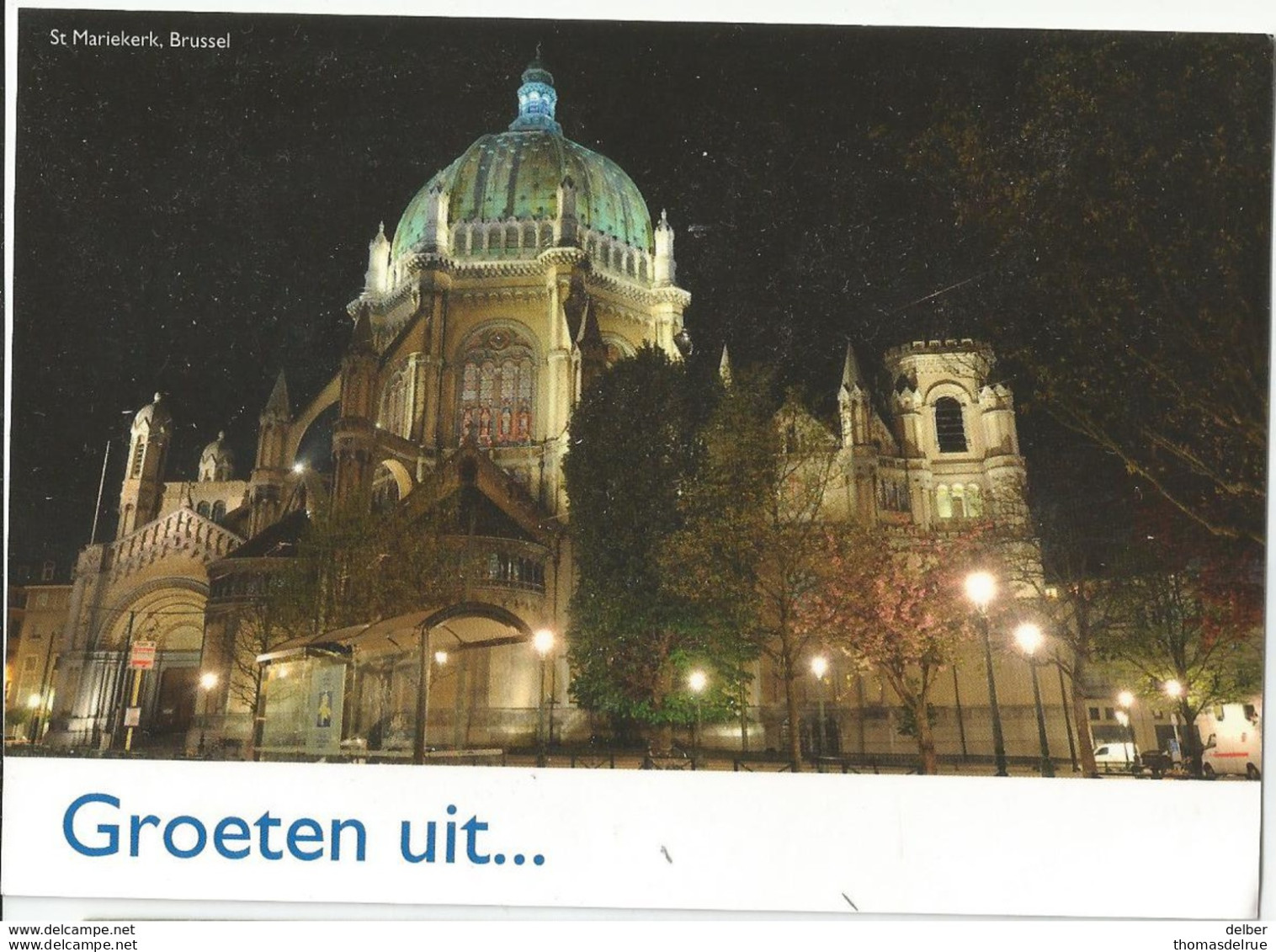 8Eb-170: ST Mariekerk. Brussel Groeten Uit...     Philips   By Night - Bruselas La Noche