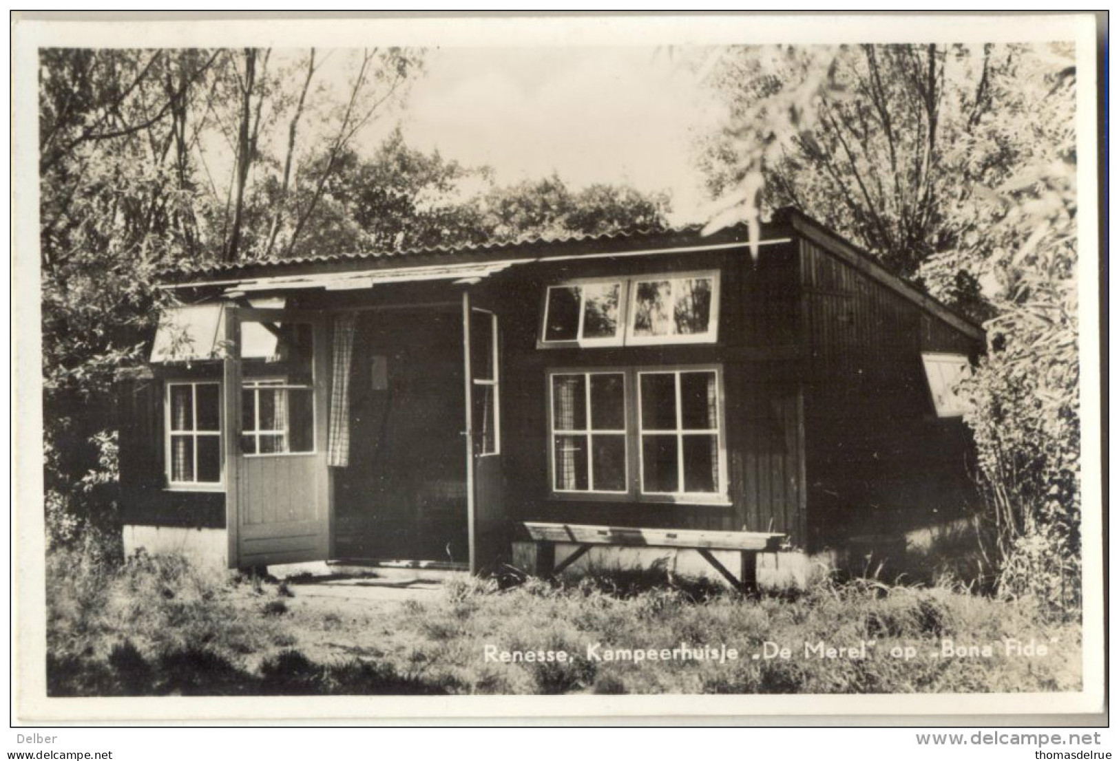 4cp-308 : Renesse, Kampeerhuisje " De Merel " Op "Bona Fide " Verstuurd > Nijmegen - Renesse