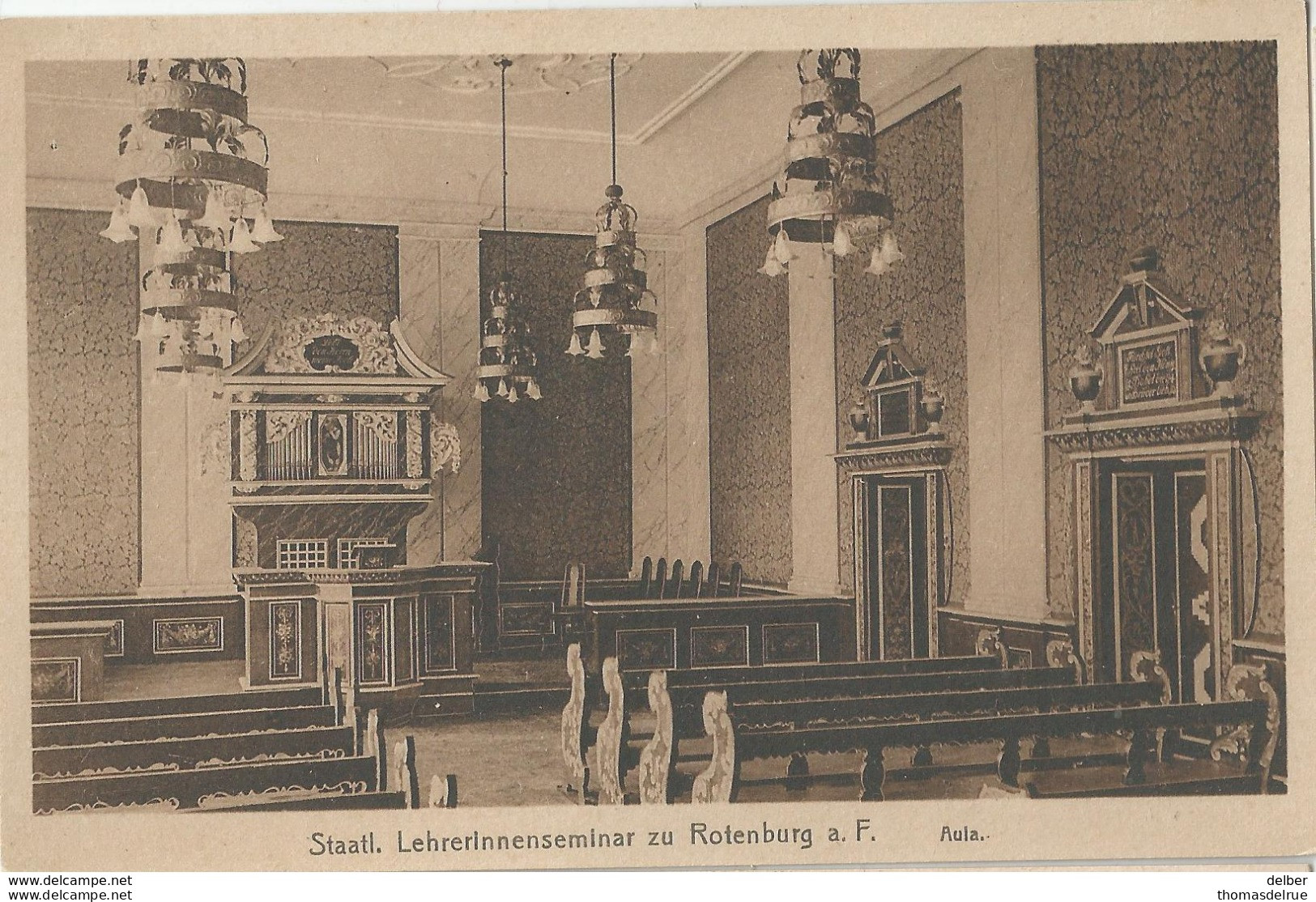 _5pk-460: Staatl. Lehrerinnenseminar Zu Rotenburg A.F.  Aula - Rotenburg