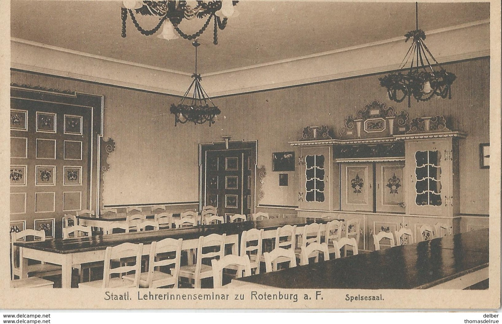 _5pk-456: Staatl. Lehrerinnenseminar Zu Rotenburg A.F.  Spelsesaal - Rotenburg