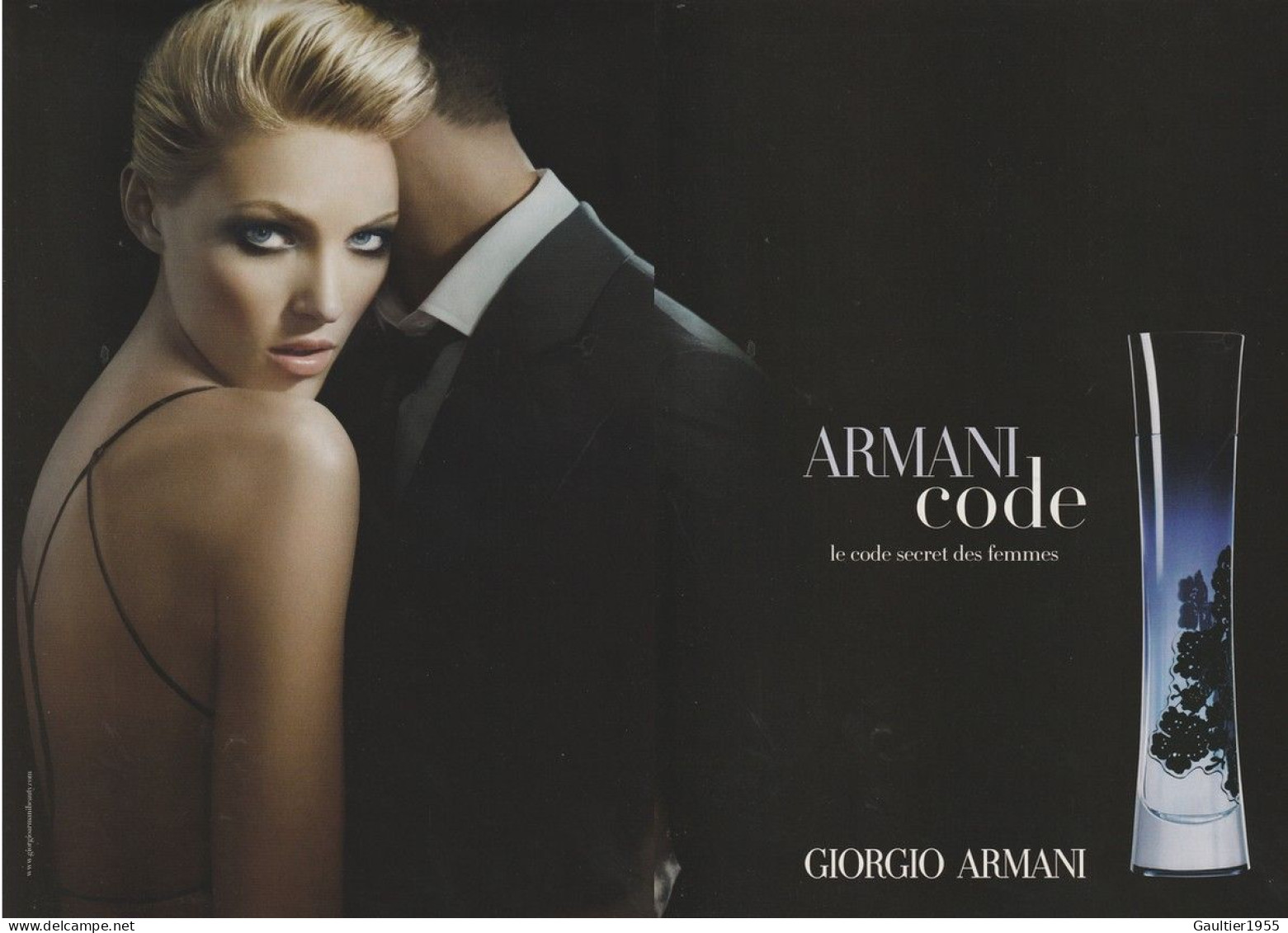 Publicité Papier - Advertising Paper - Armani 2 Pages - Advertisings (gazettes)