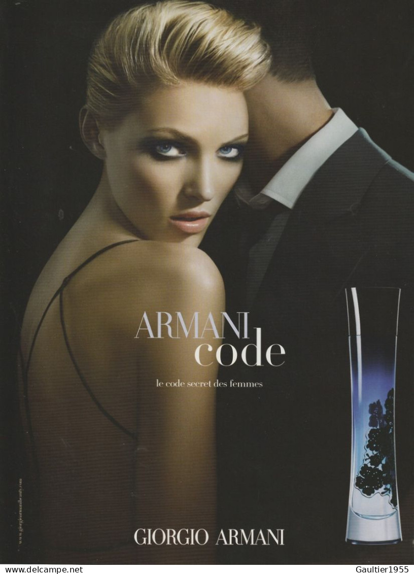 Publicité Papier - Advertising Paper - Armani - Publicités Parfum (journaux)