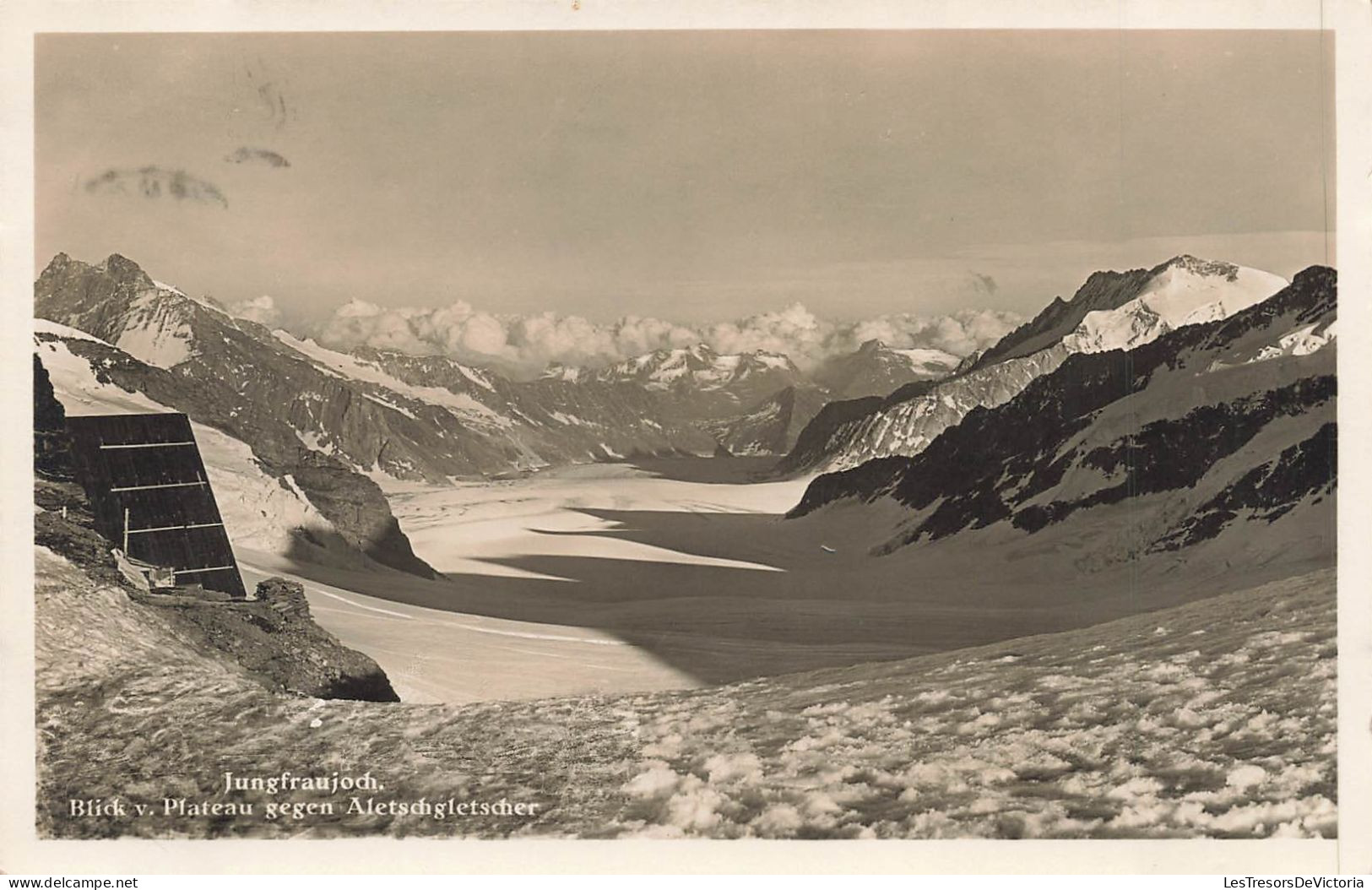 SUISSE - Jungfraujoch - Blick V Plateau Gegen Aletschgletscher - Montagnes Enneigées - Carte Postale Ancienne - Berna
