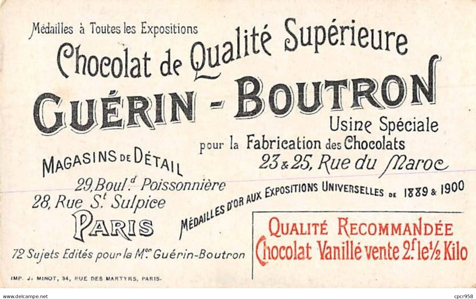 Chromos - COR10133- Chocolat Guérin-Boutron - Le Théâtre à Travers Les âges -    6x10 Cm Environ - Duroyon & Ramette