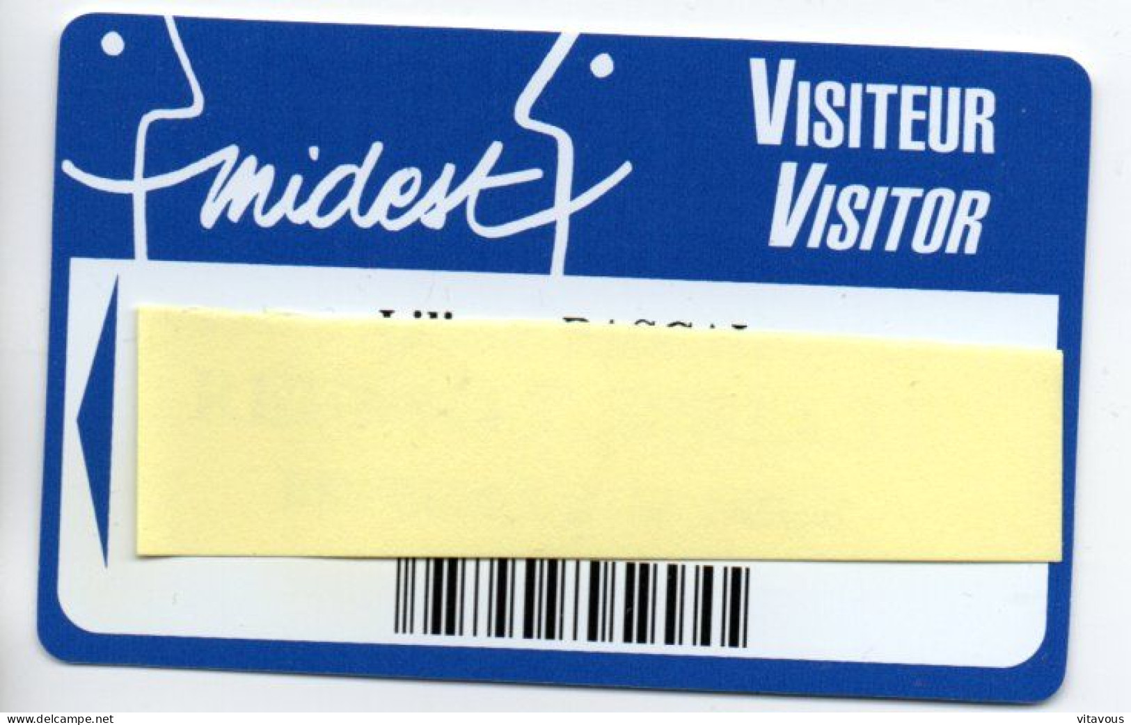 Carte Salon MIDES 1996 Card Magnétique Karte (salon 537) - Cartes De Salon Et Démonstration