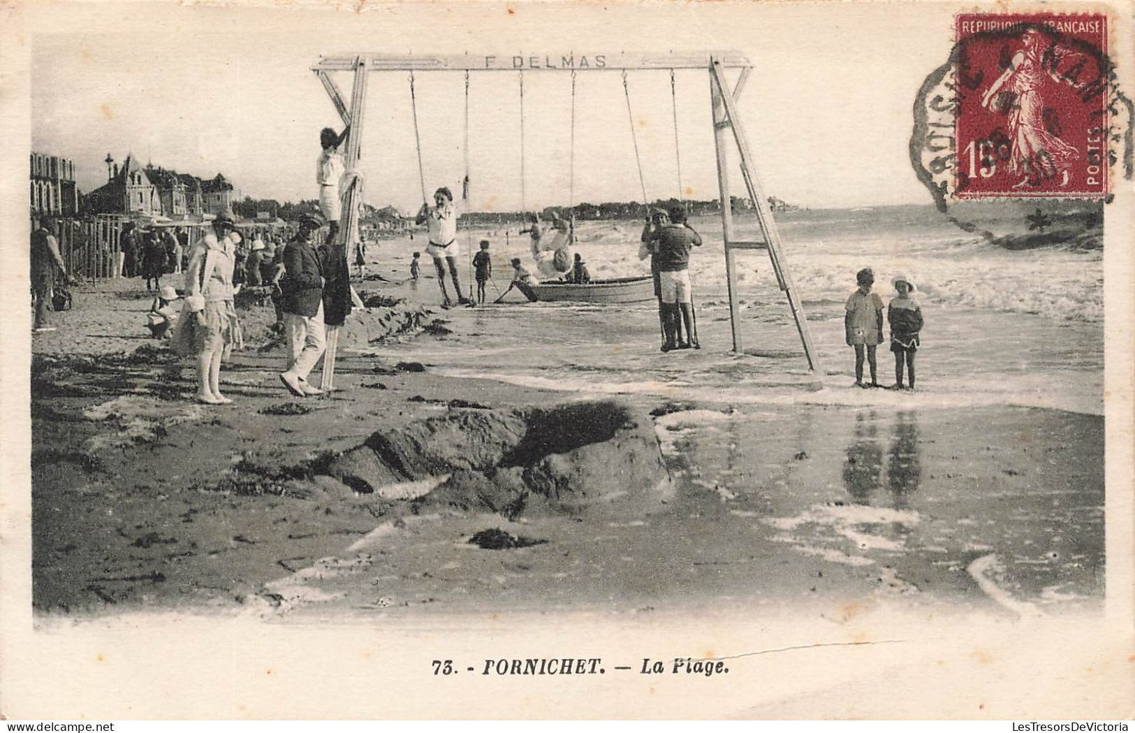 FRANCE - Pornichet - Vue Sur La Plage - Animé - Carte Postale Ancienne - Pornichet