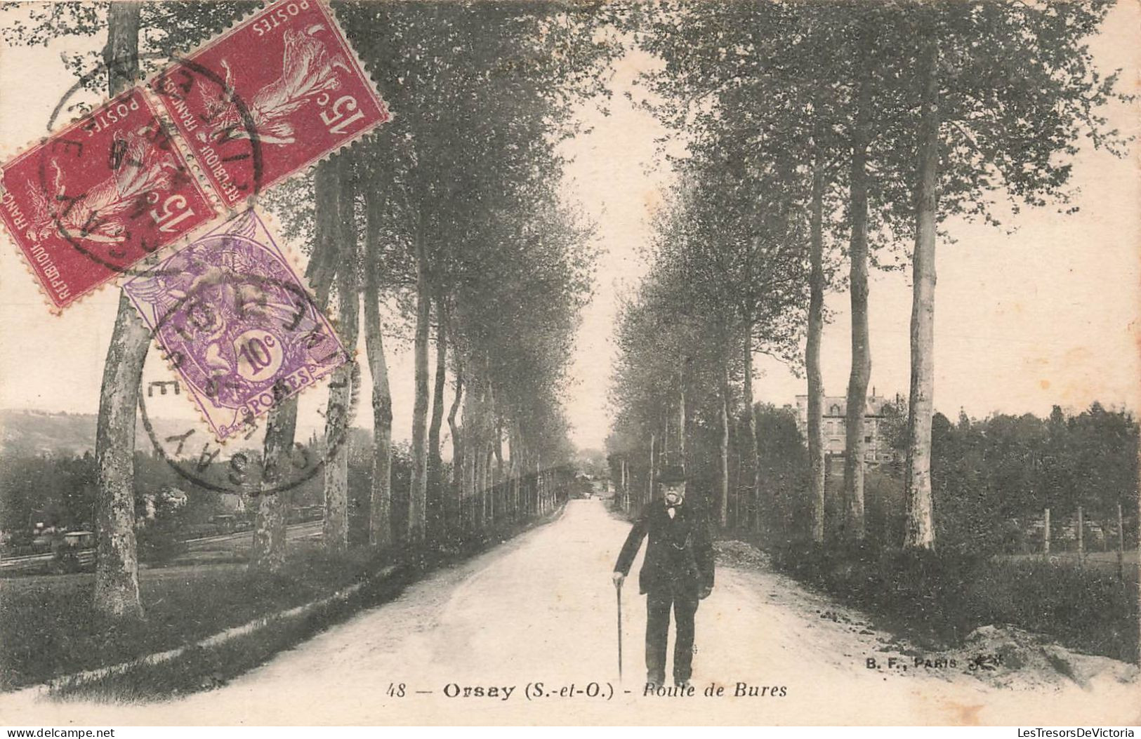 FRANCE - Orsay - Route De Bures - Carte Postale Ancienne - Orsay