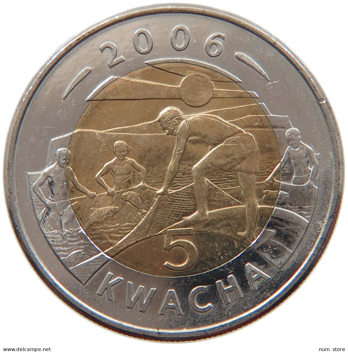 MALAWI 5 KWACHA 2006  #s027 0025 - Malawi