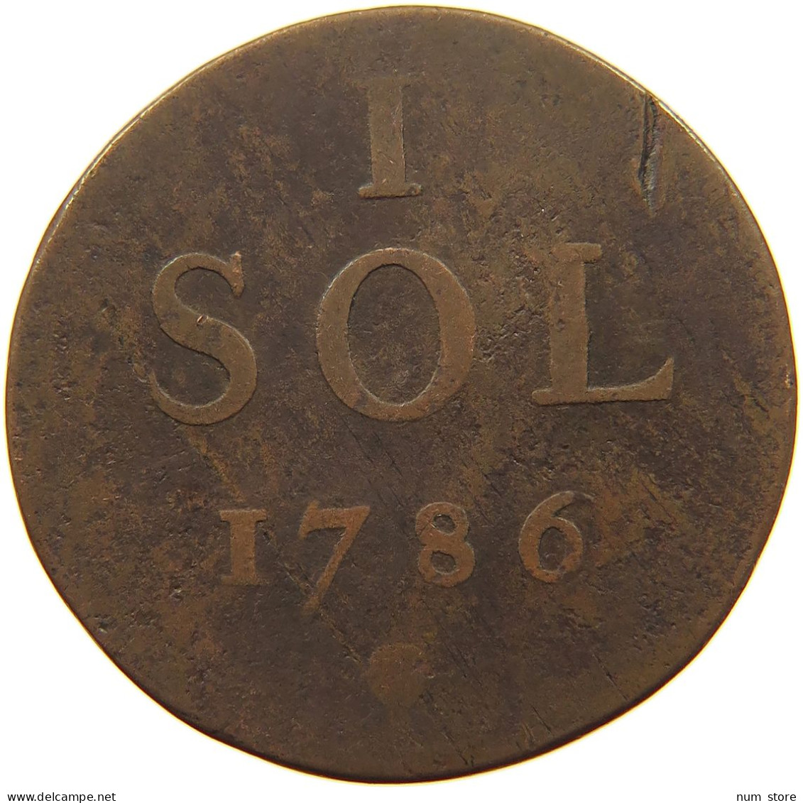 LUXEMBOURG SOL 1786 JOSEPH II. (1765-1790) #a002 0275 - Luxembourg