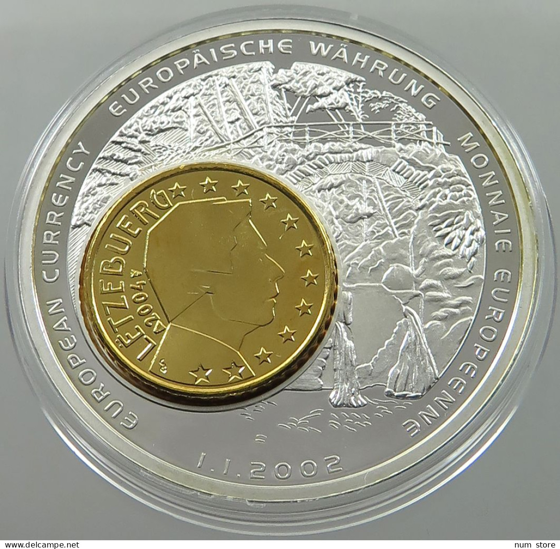 LUXEMBOURG MEDAL 2002 EUROPEAN CURRENCY #sm08 0533 - Luxembourg