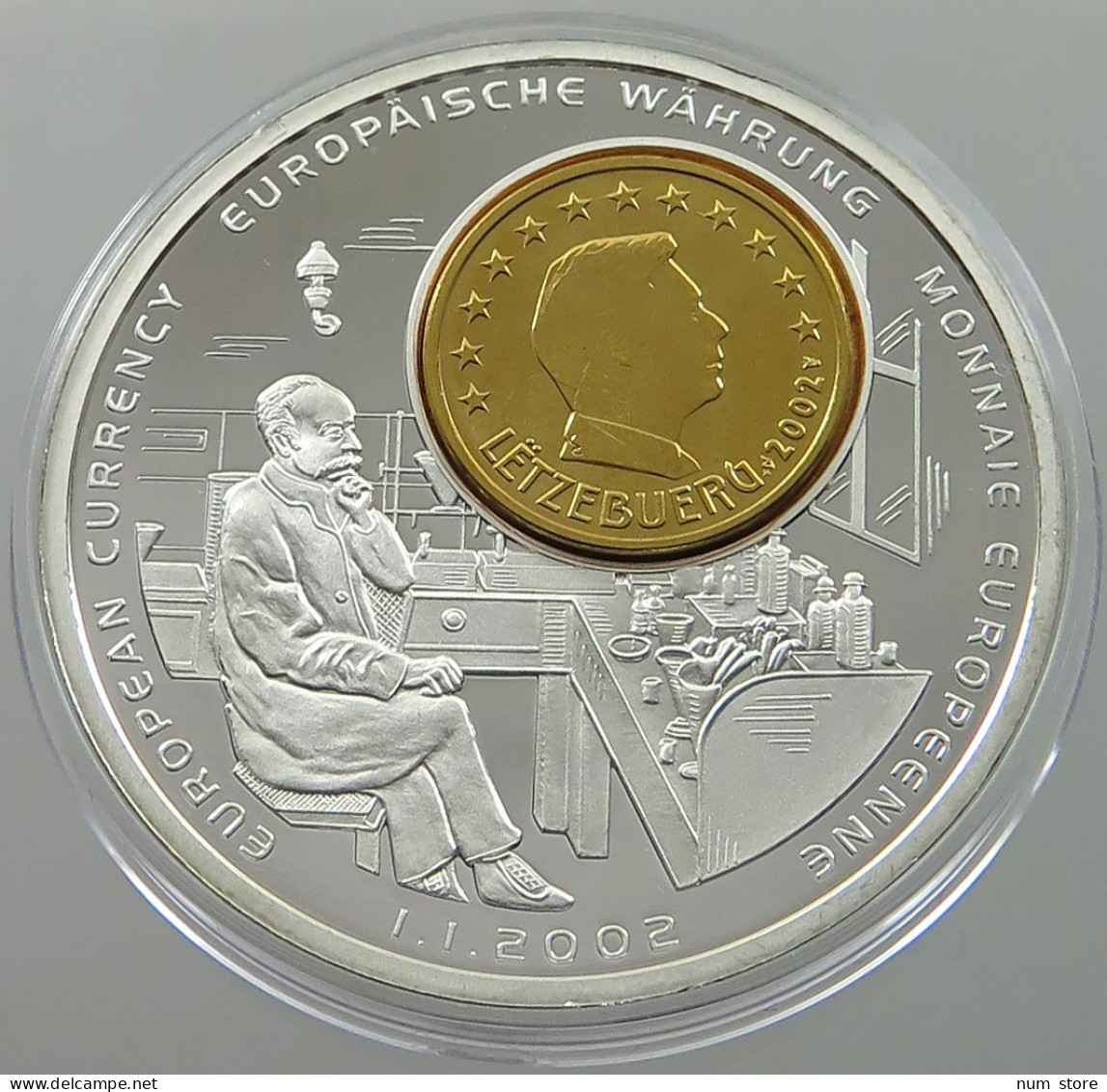 LUXEMBOURG MEDAL 2002 EUROPEAN CURRENCY #sm08 0511 - Luxembourg