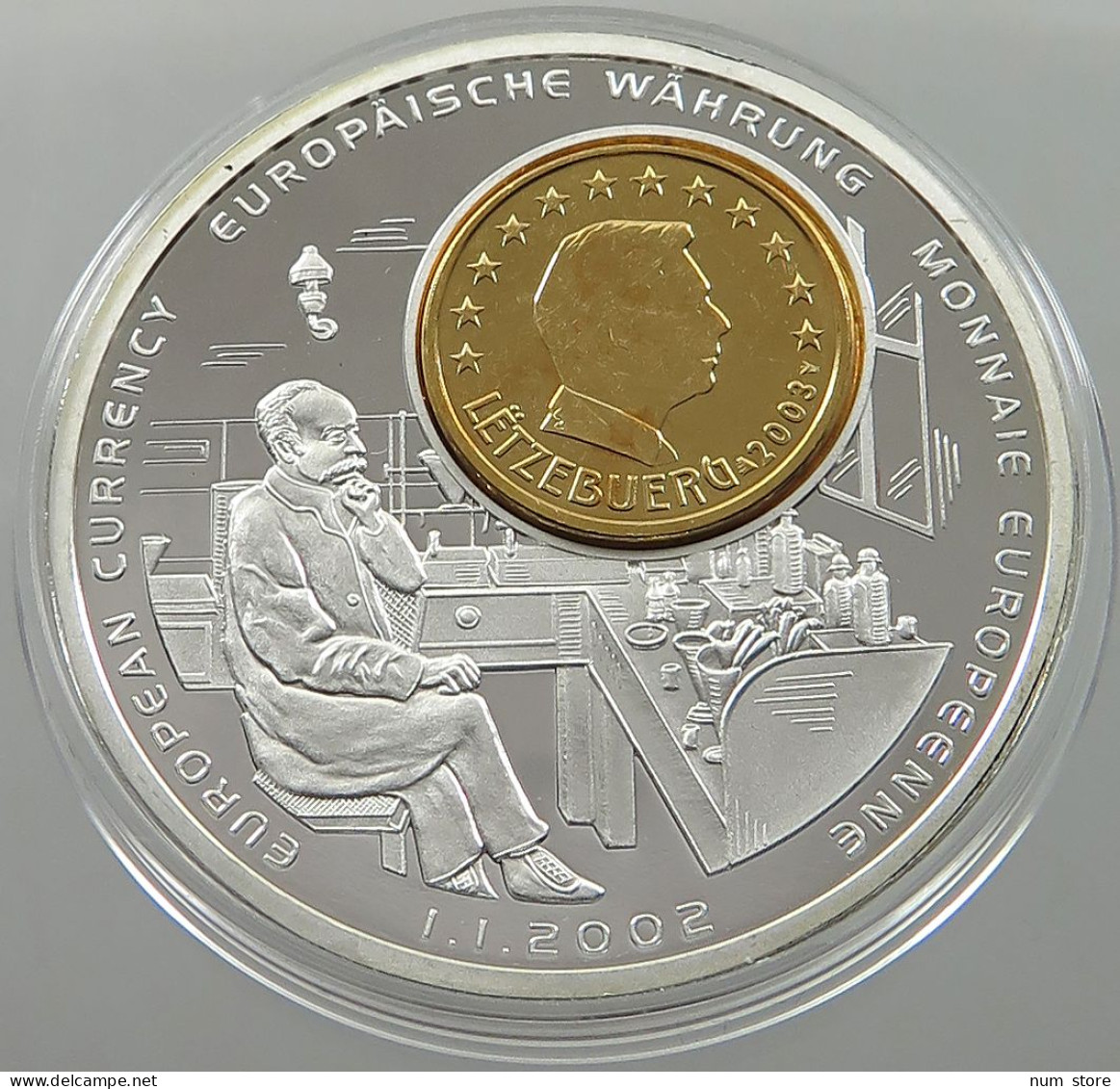 LUXEMBOURG MEDAILLE 2002 EUROPEAN CURRENCY #sm08 0635 - Luxembourg