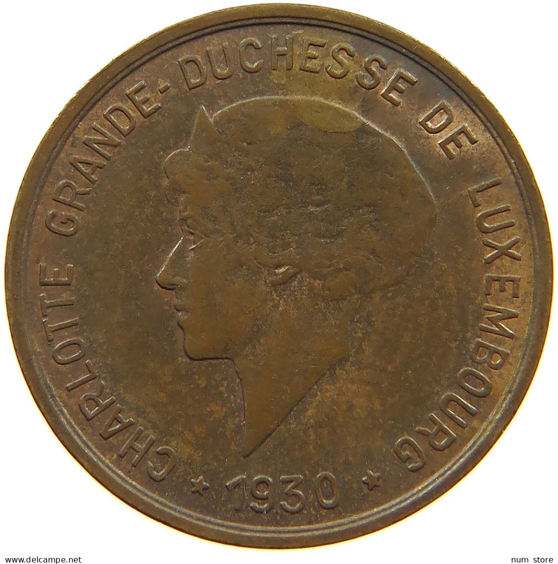 LUXEMBOURG 5 CENTIMES 1930 Charlotte (1919-1964) #a085 0741 - Luxembourg