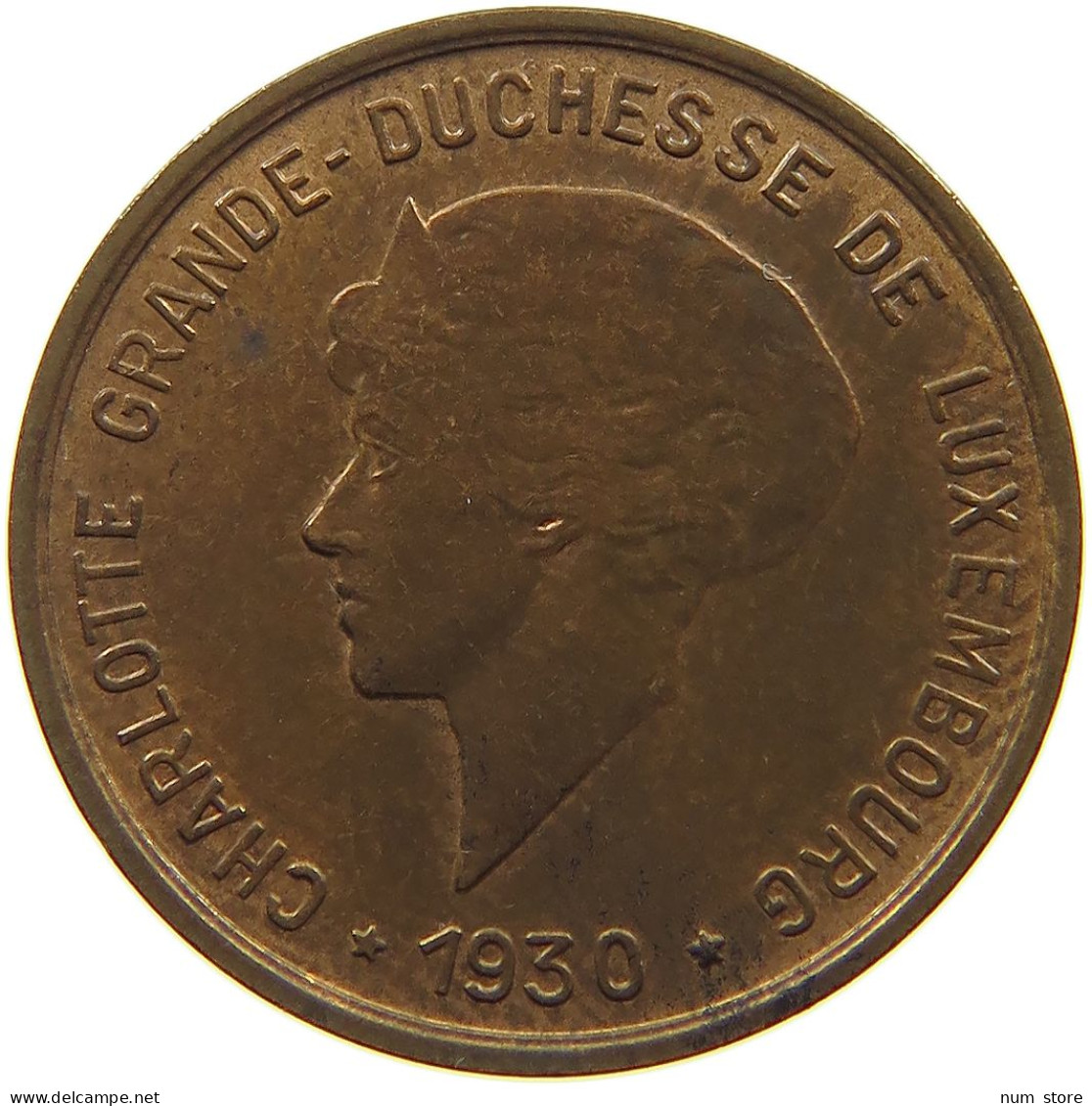 LUXEMBOURG 5 CENTIMES 1930 Charlotte (1919-1964) #a093 0659 - Luxembourg