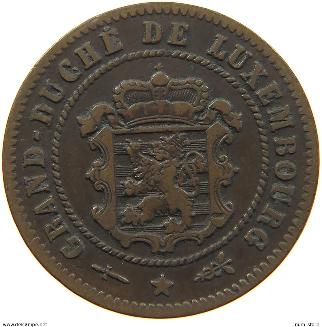 LUXEMBOURG 5 CENTIMES 1870 Willem III. 1849-1890 #s001 0301 - Luxembourg