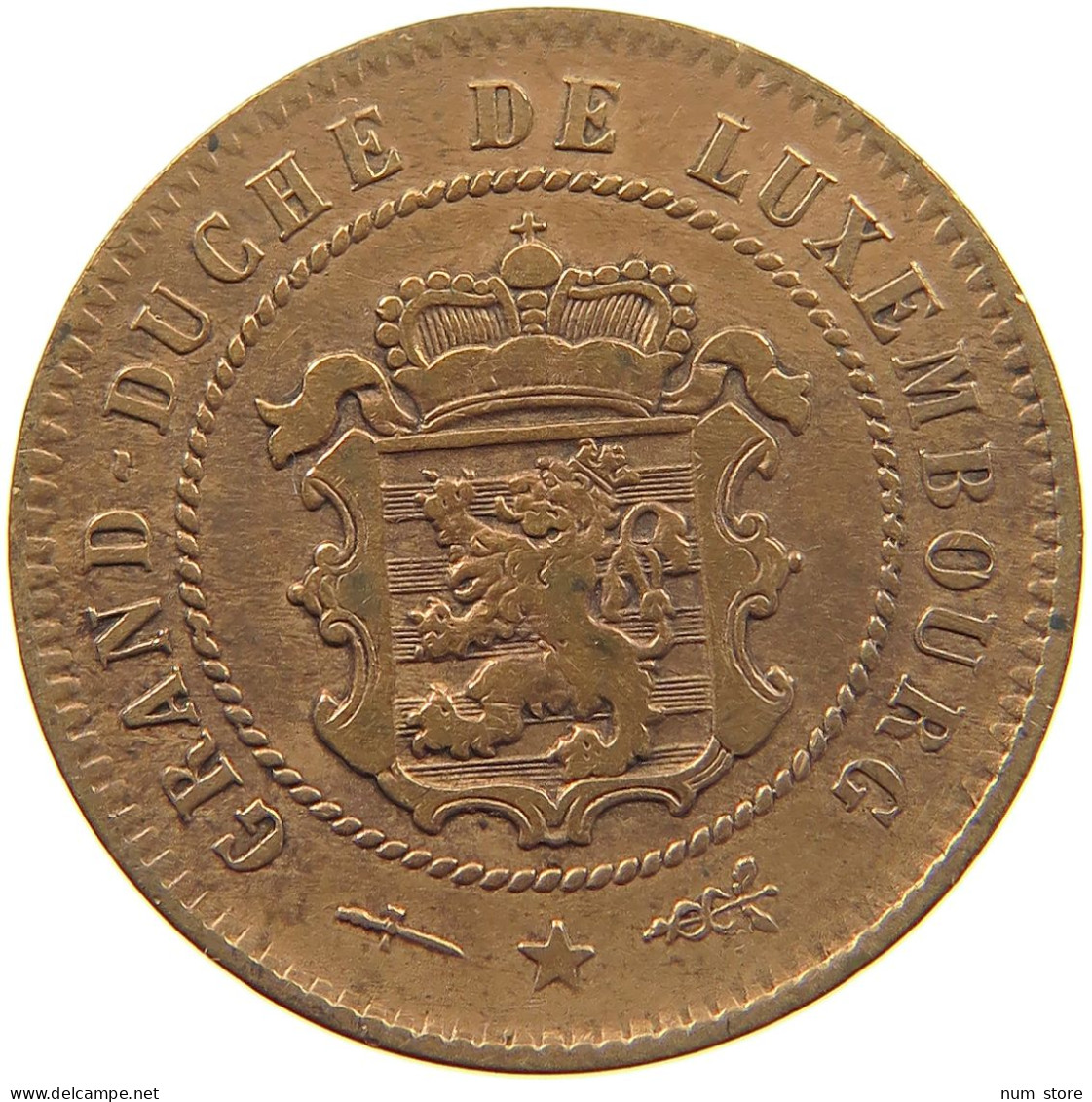 LUXEMBOURG 5 CENTIMES 1854 Willem III. 1849-1890 #c010 0105 - Luxembourg