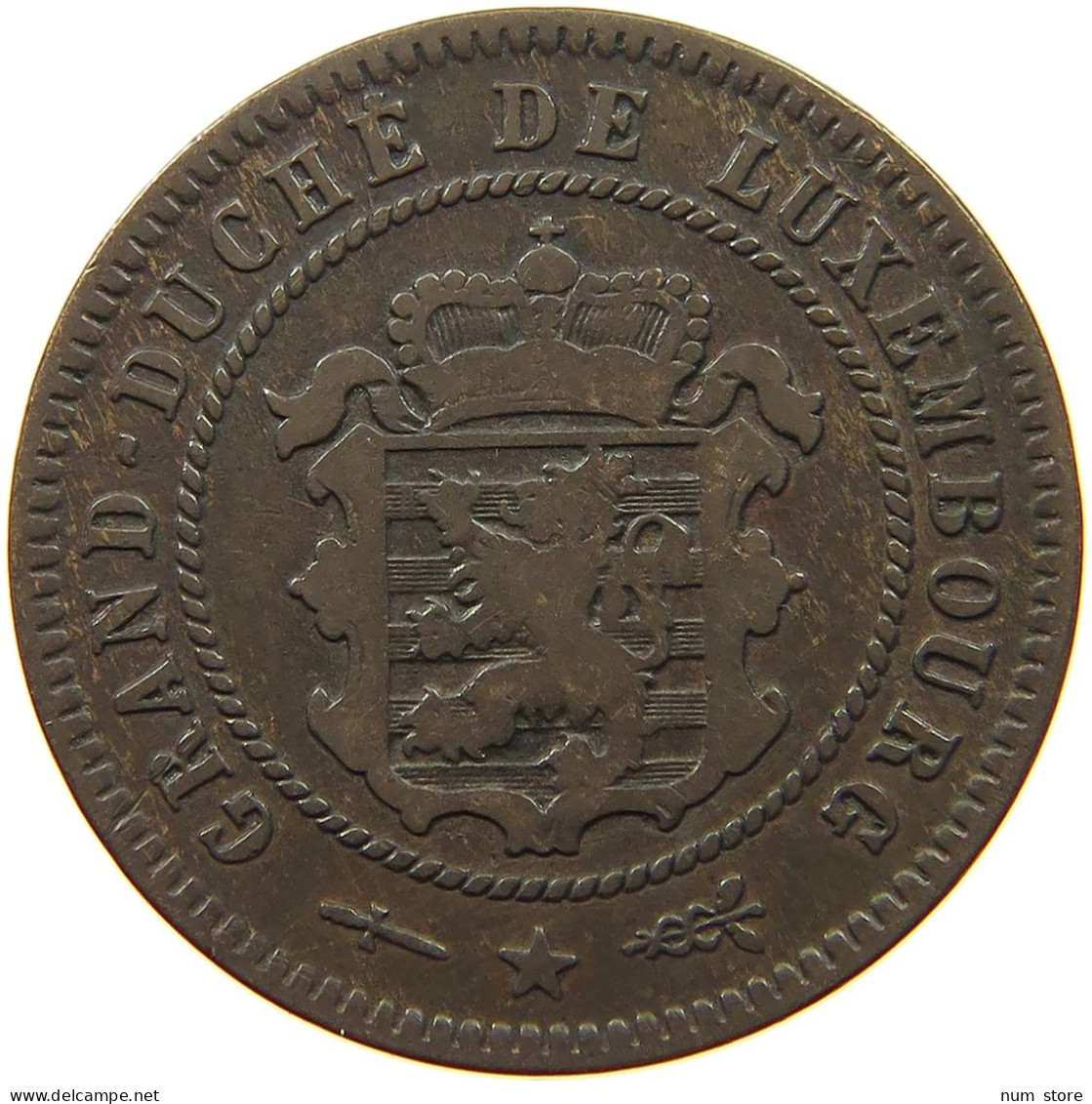 LUXEMBOURG 5 CENTIMES 1854 Willem III. 1849-1890 #a011 0459 - Luxembourg