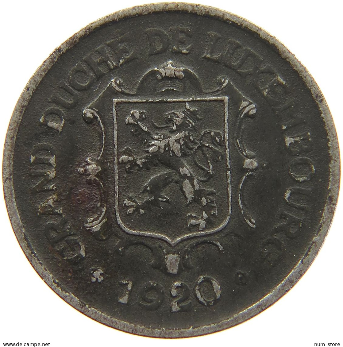 LUXEMBOURG 25 CENTIMES 1920 Charlotte (1919-1964) #c019 0519 - Luxembourg