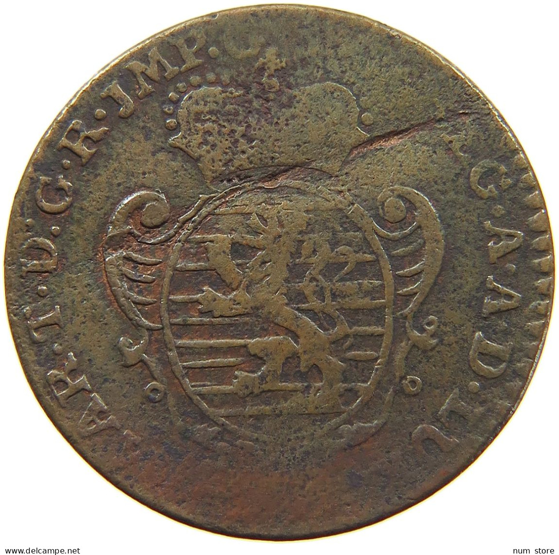 LUXEMBOURG 2 LIARDS 1759 Maria Theresia (1740-1780) #t158 0669 - Luxembourg