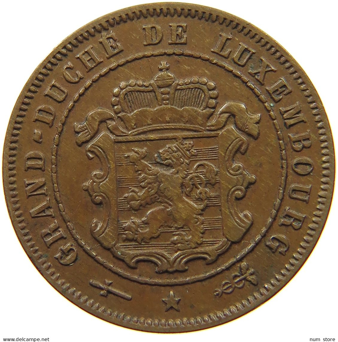 LUXEMBOURG 2 1/2 CENTIMES 1908 Wilhelm IV. 1905-1912 #c009 0305 - Luxembourg