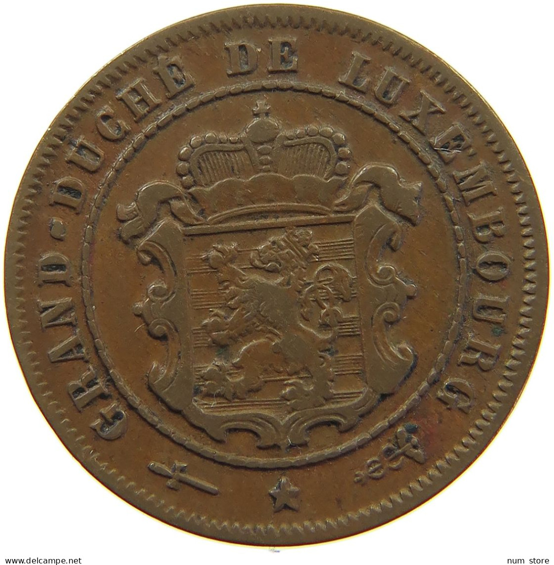 LUXEMBOURG 2 1/2 CENTIMES 1908 Wilhelm IV. 1905-1912 #a062 0737 - Luxembourg