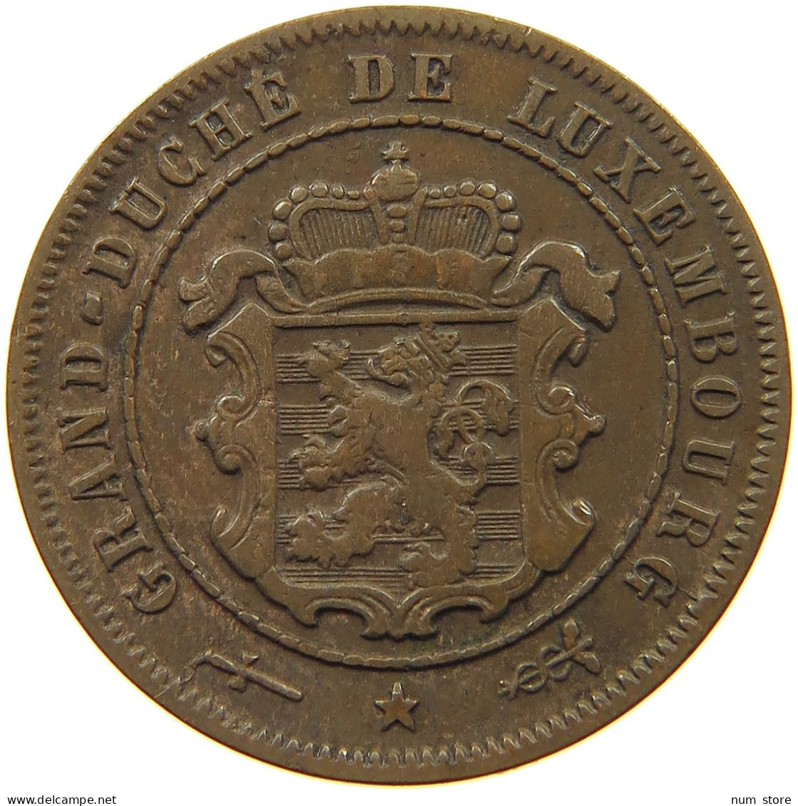 LUXEMBOURG 2 1/2 CENTIMES 1908 Wilhelm IV. 1905-1912 #c081 0357 - Luxembourg