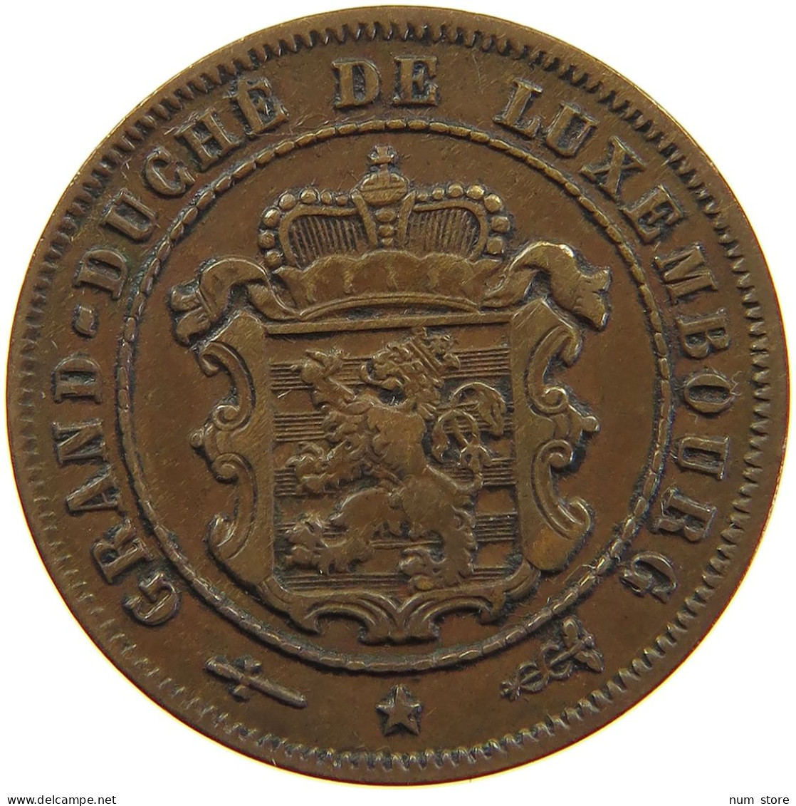 LUXEMBOURG 2 1/2 CENTIMES 1908 Wilhelm IV. 1905-1912 #a085 0399 - Luxembourg