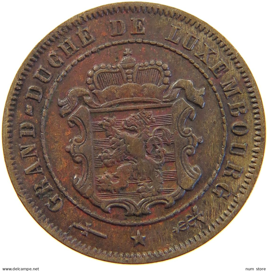 LUXEMBOURG 2 1/2 CENTIMES 1908 Wilhelm IV. 1905-1912 #c064 0177 - Luxembourg