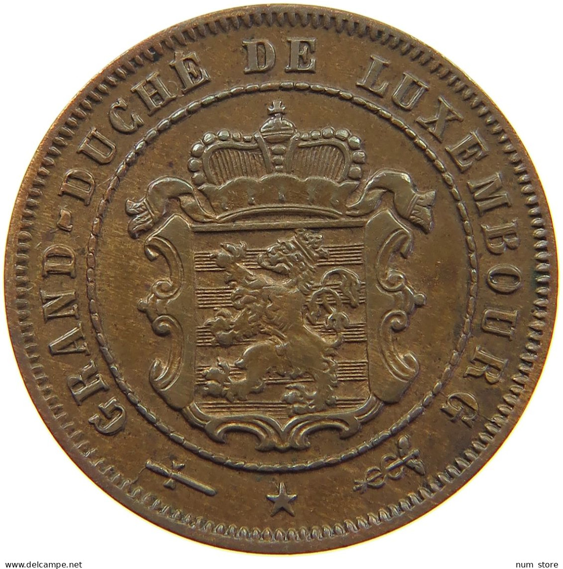 LUXEMBOURG 2 1/2 CENTIMES 1908 Wilhelm IV. 1905-1912 #a062 0739 - Luxembourg