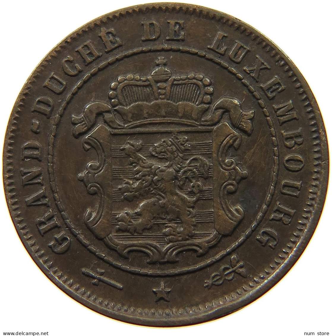 LUXEMBOURG 2 1/2 CENTIMES 1901 Adolph 1890 - 1905 #s050 0619 - Luxembourg