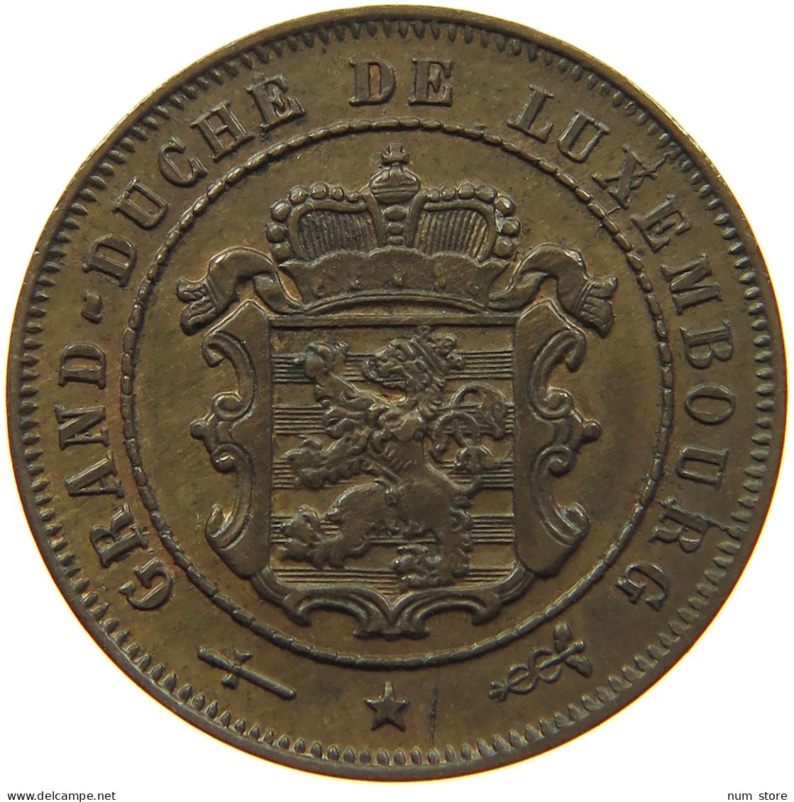 LUXEMBOURG 2 1/2 CENTIMES 1901 Adolph 1890 - 1905 #s020 0247 - Luxembourg