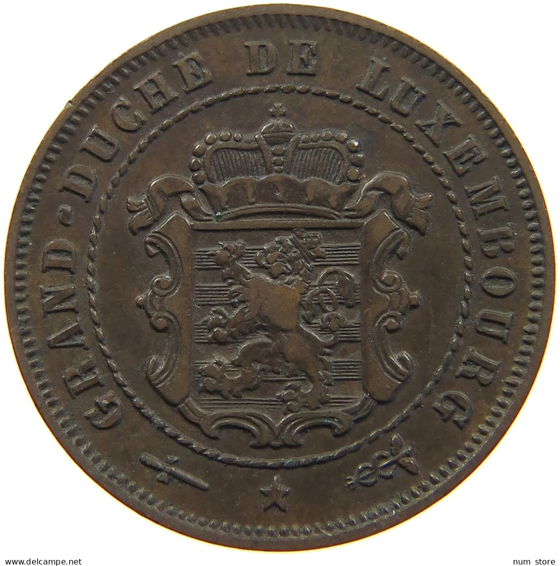 LUXEMBOURG 2 1/2 CENTIMES 1870 Willem III. 1849-1890 #c002 0359 - Luxembourg