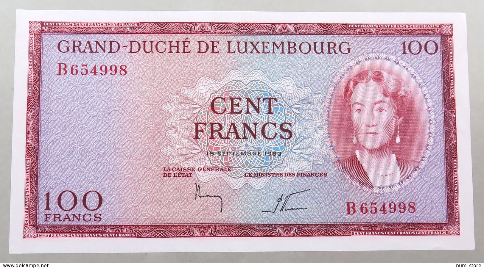 LUXEMBOURG 100 FRANCS 1963  #alb051 1547 - Luxembourg