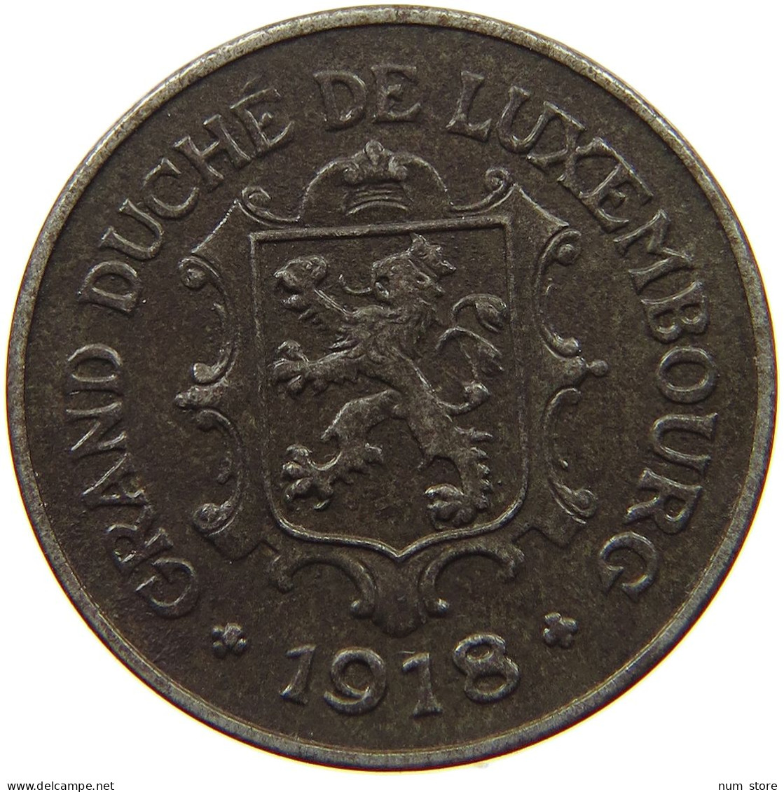 LUXEMBOURG 10 CENTIMES 1918  #t144 0963 - Luxembourg