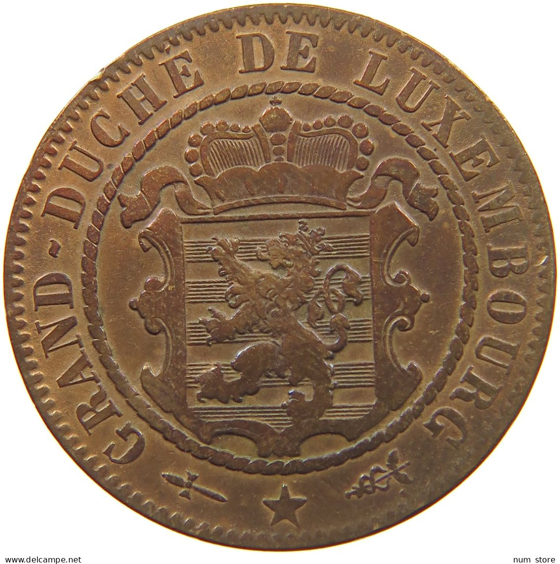 LUXEMBOURG 10 CENTIMES 1870 Willem III. 1849-1890 #c009 0073 - Luxembourg