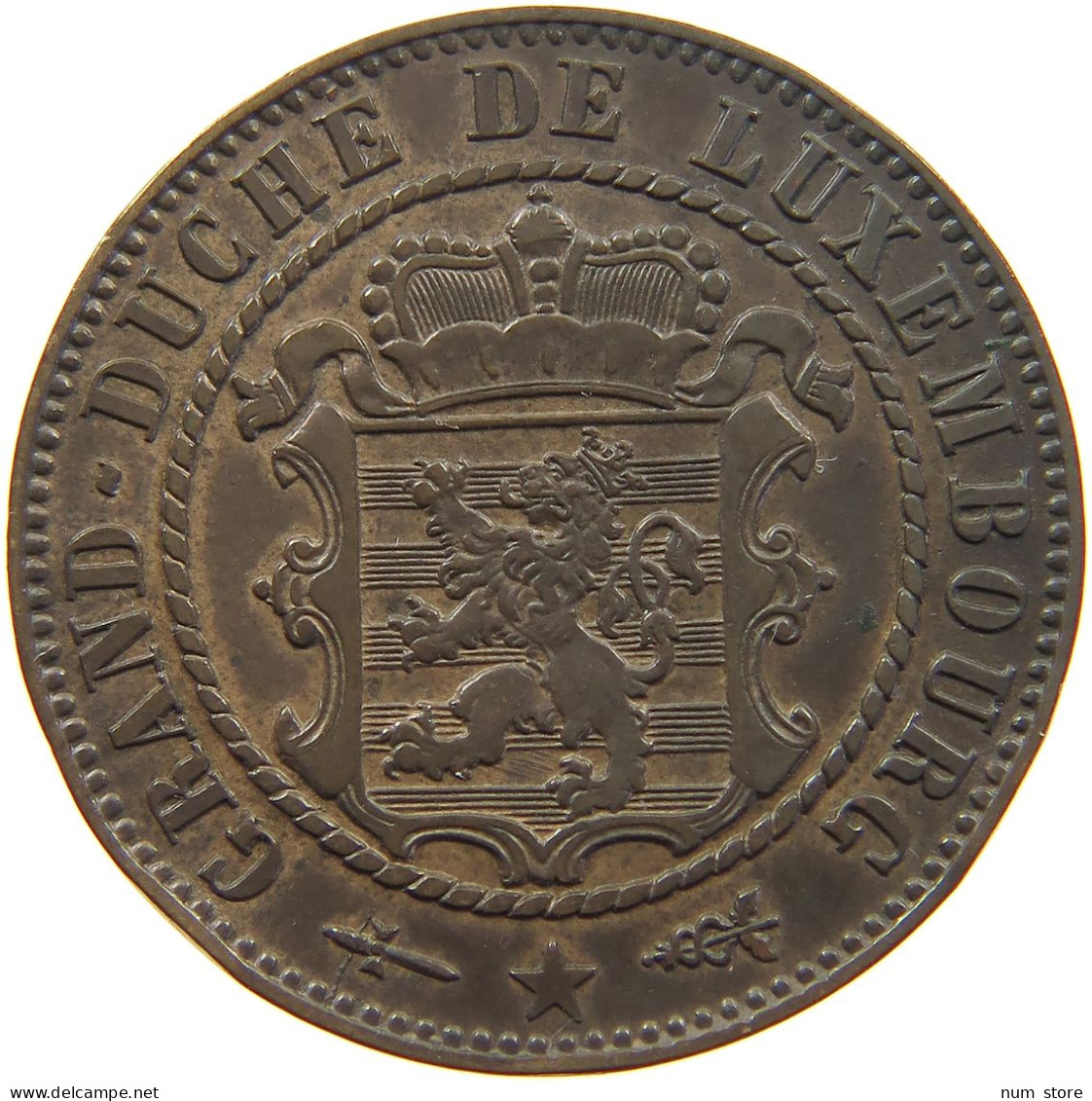 LUXEMBOURG 10 CENTIMES 1870 Willem III. 1849-1890 #c036 0135 - Luxembourg
