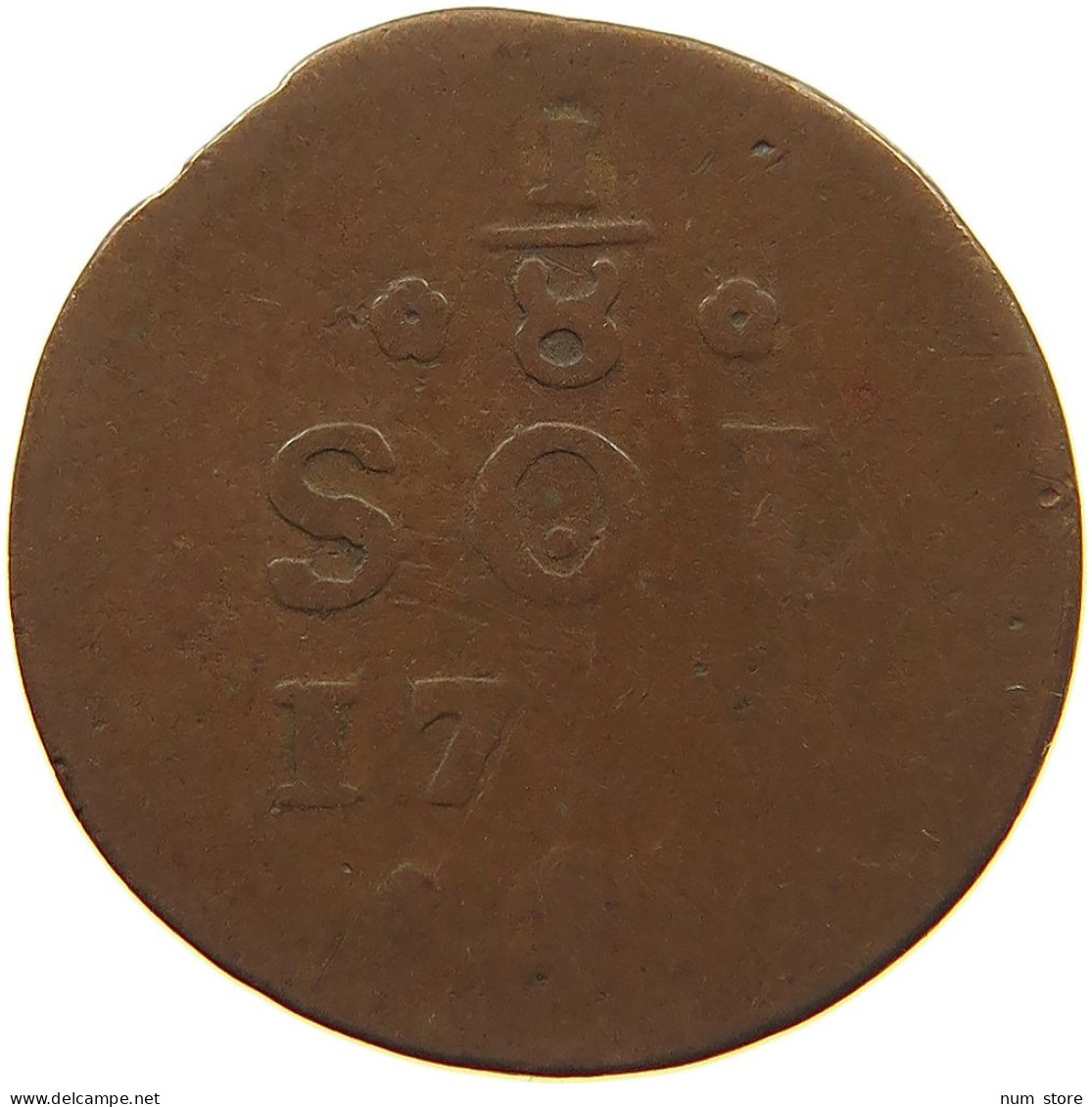 LUXEMBOURG 1/8 SOL 1775 Maria Theresia (1740-1780) #c011 0275 - Luxembourg