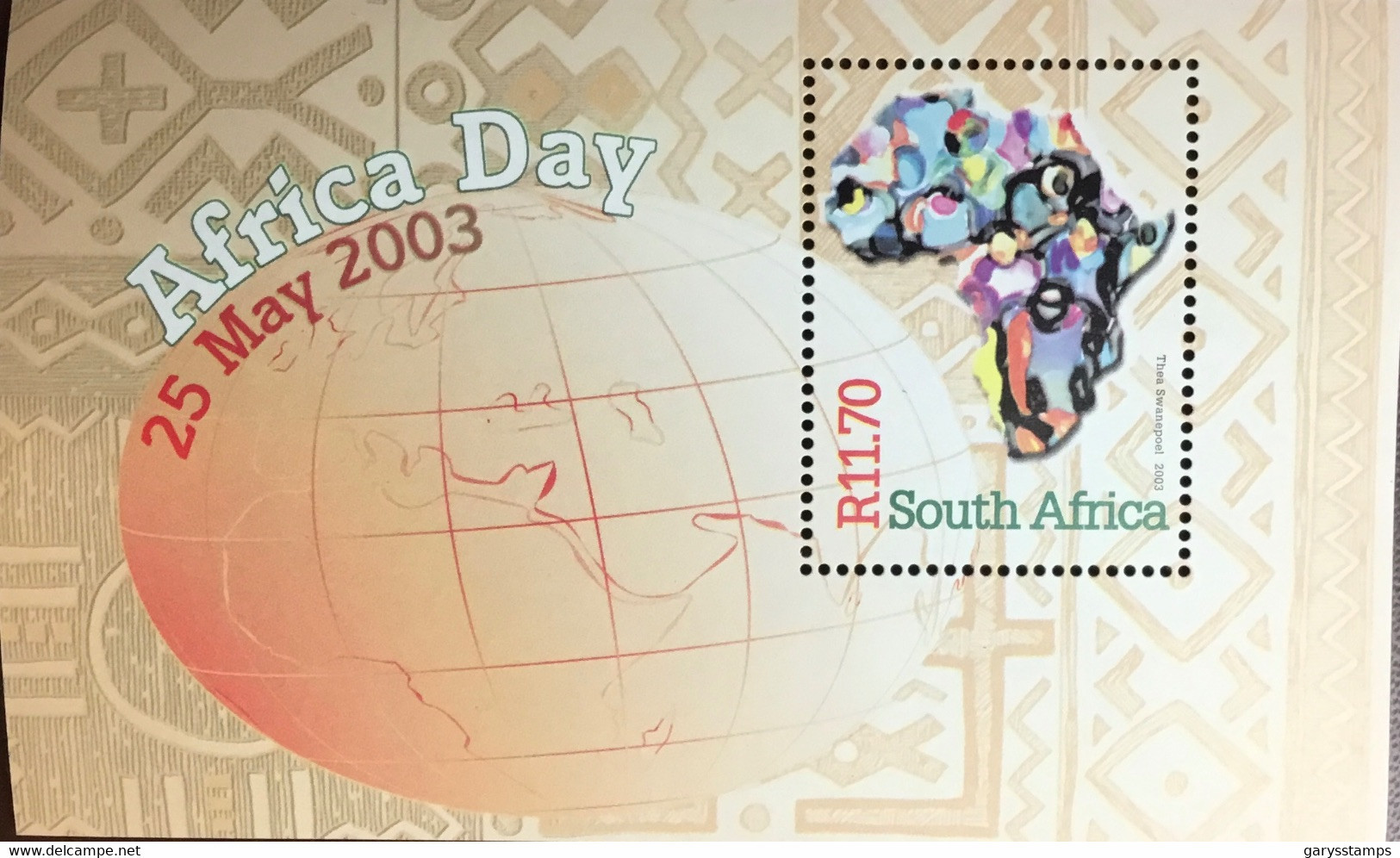 South Africa 2003 Africa Day Minisheet MNH - Unused Stamps