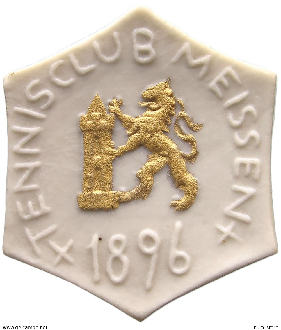 MEISSEN MEDAILLE 1896 TENNISCLUB MEISSEN #alb007 0321 - Autres & Non Classés