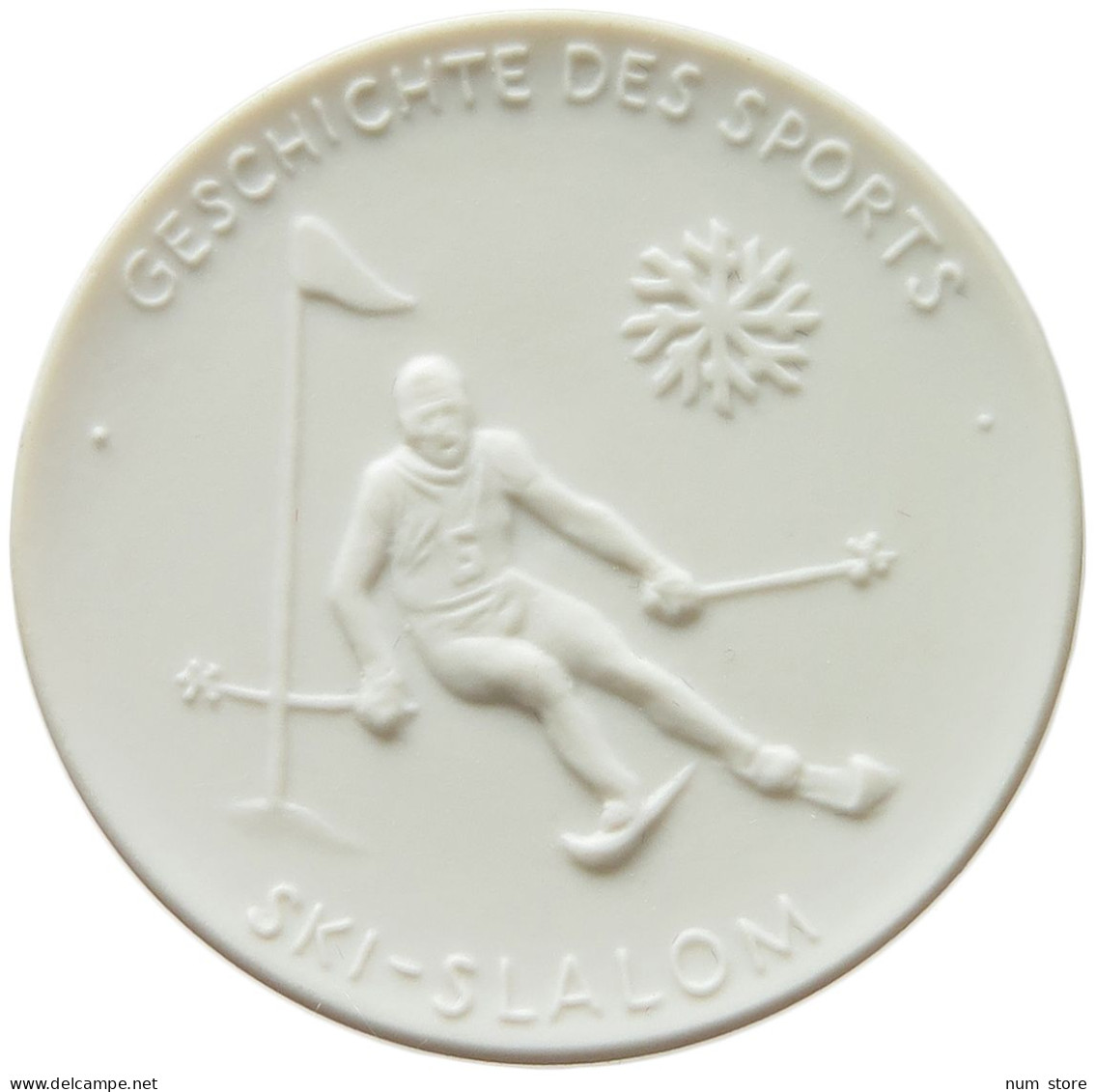 MEISSEN MEDAILLE  SKI SLALON #w033 0673 - Autres & Non Classés