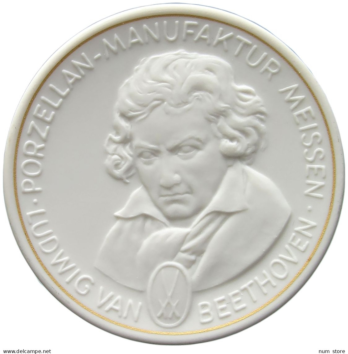 MEISSEN MEDAILLE  BEETHOVEN #sm02 0539 - Autres & Non Classés