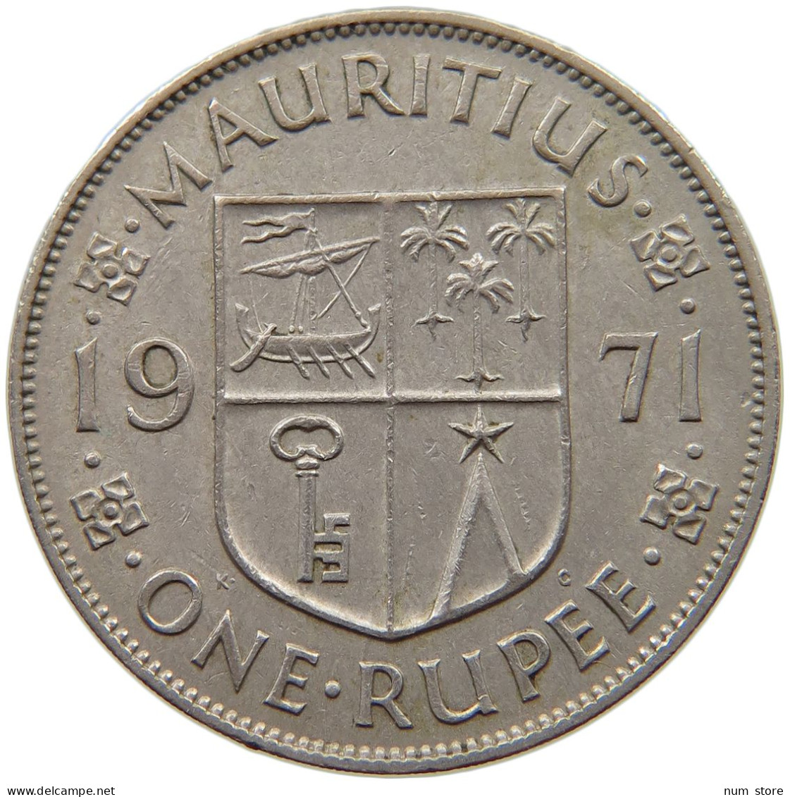 MAURITIUS RUPEE 1971 Elizabeth II. (1952-2022) #a088 0003 - Mauritius