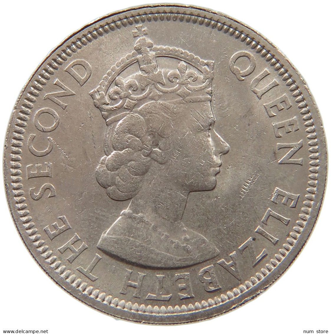 MAURITIUS RUPEE 1956 Elizabeth II. (1952-2022) #c010 0141 - Maurice