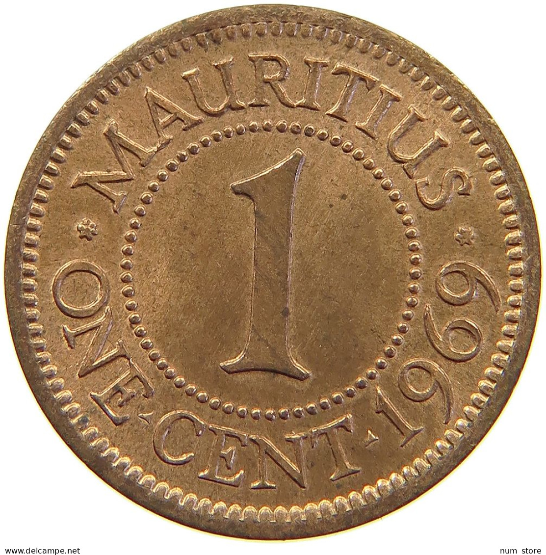 MAURITIUS CENT 1969 Elizabeth II. (1952-2022) #s023 0389 - Maurice