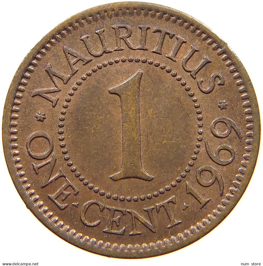 MAURITIUS CENT 1969 Elizabeth II. (1952-2022) #s062 0467 - Maurice